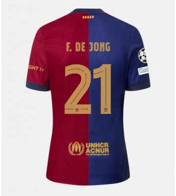 Barcelona Frenkie de Jong #21 Primera Equipación 2024-25 Manga Corta